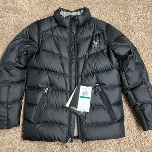 Youth Large Spyder Jacket Black Brand New!